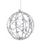 Northlight LED Lighted Silver Wire Christmas Ball Decoration - Warm White Lights - 8"